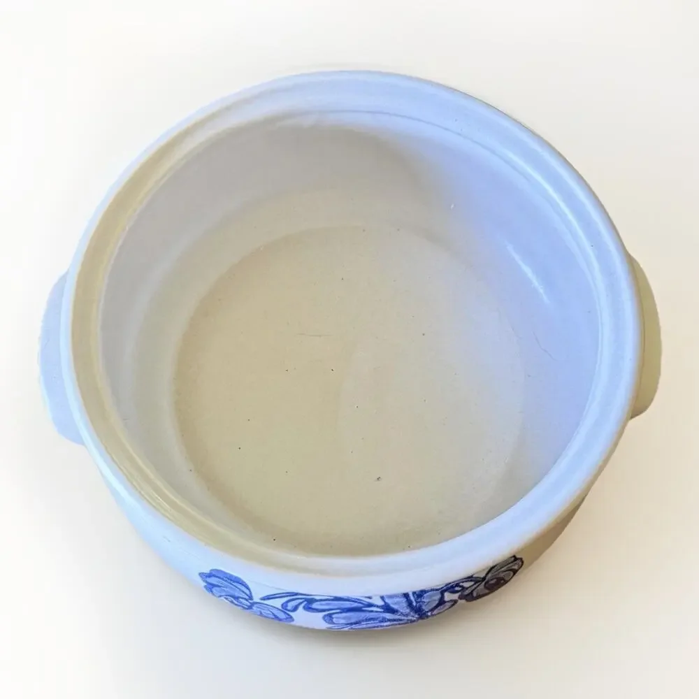 Vtg Pfaltzgraff Blue‎ Yorktowne Covered 2 Quart Round Casserole Dish with Lid